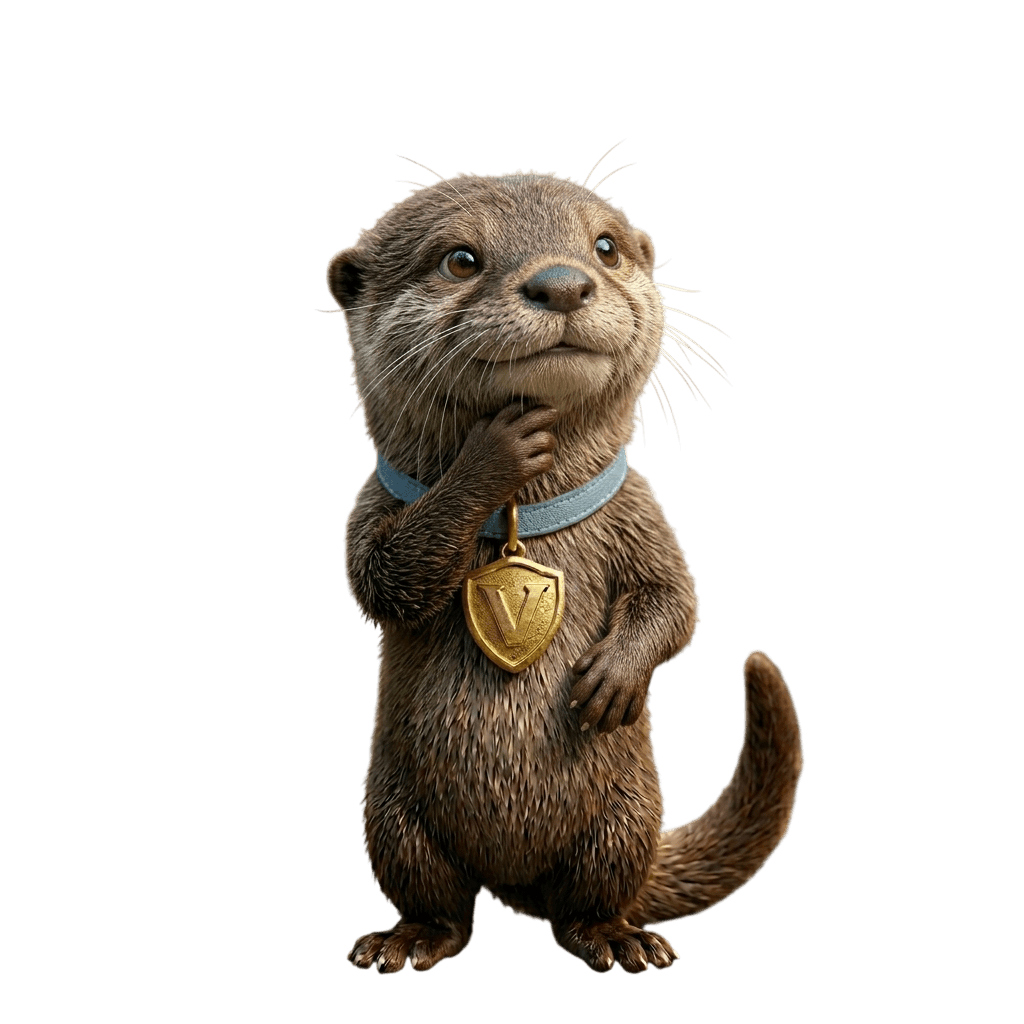 Vollia AI mascote — lontra (thinking)